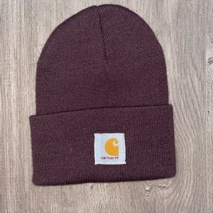 Maroon Carhartt beanie